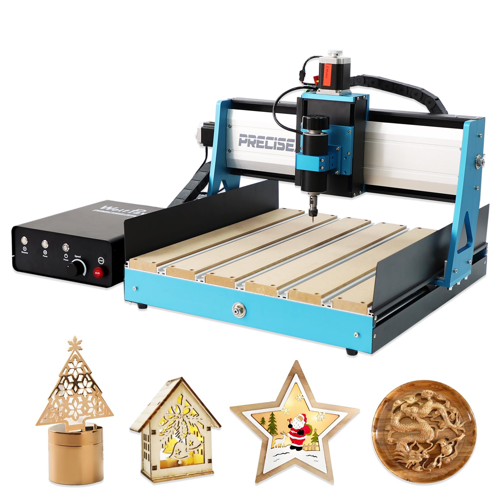 WolfPawn CNC Router Machine — Desktop CNC 3 Axis Engraving,CNC